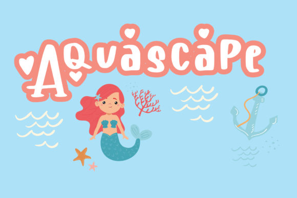 Aquascape Font for Playful Web Design