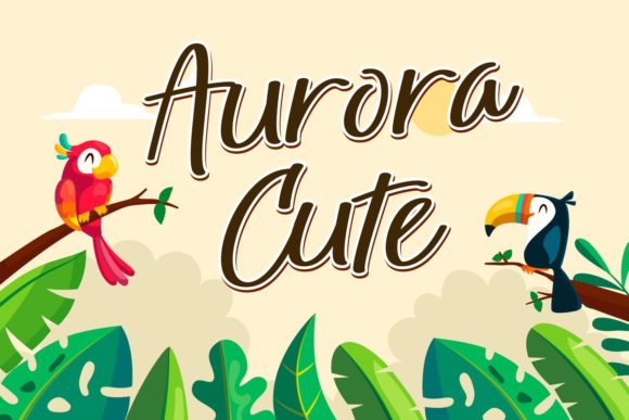 Aurora Cute: A Handwritten Font for Editorial Design