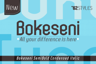 Bokeseni SemiBold Condensed Italic Font for Editorial Design