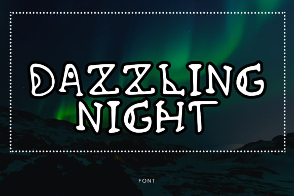 Dazzling Night Font Review: A Playful Addition to Branding Projects