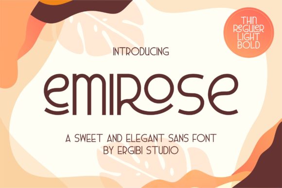 Emirose: A Modern Sans Serif Font for Bold Branding