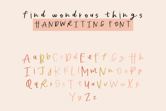Find Wondrous Things Font for Branding