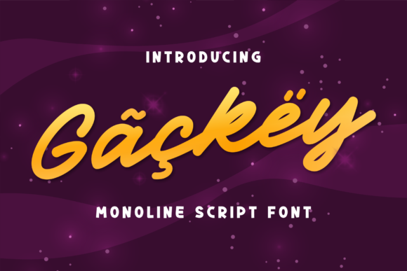 Gackey – A Balanced Script Font for Modern Web Design