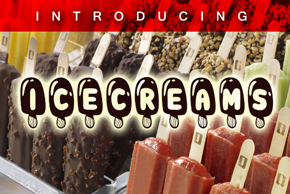 Icecreams Font Review for Summer Branding Projects