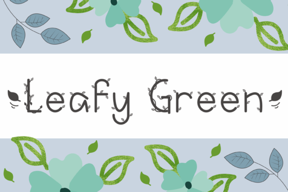 Leafy Green: A Joyful Decorative Font for Creative Projects