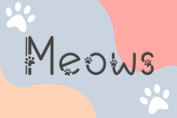 Meows: A Playful Font for Editorial Design