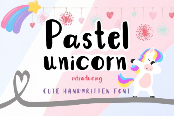 Pastel Unicorn: A Chalkboard-Inspired Font for Branding Projects