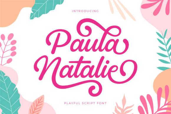 Paula Natalie: A Playful Script Font for Editorial Projects