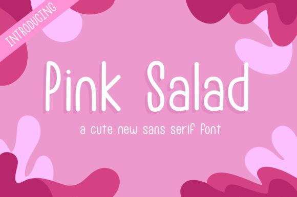 Pink Salad: A Cute Sans Serif Font for Modern Branding