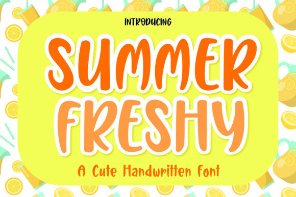 Summer Freshy: A Handwritten Font for Effortless Editorial Design